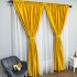Set 2 Draperii VENTI V1 din Jacquard model Nisip - 200cm x 240cm, Tiv lat ,GALBEN [7]