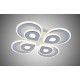 Lustra LED RFAN, Model R9009/4+4, Cu Telecomanda, 3 Tipuri De Lumina, Intensitate Reglabila, 160W, Alb