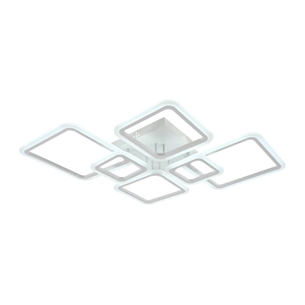 Lustra LED RFAN, Model M973-2+2+2, Cu Telecomanda, 3 Tipuri De Lumina, Intensitate Reglabila, 188W, Alb [1]