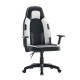 Scaun de Gaming, WF-6049, Negru/Alb