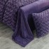 Lenjerie pat dublu, Super Pufoasa COCOLINO, cu Blanița de Iepure, cu model de trandafiri 3D, 4 piese, Mov [11]