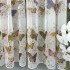Perdea pentru Bucatarie tip IN imprimat, Alb cu fluturi, 100cm latime x 200cm inaltime, cu rejansa pt bara [2]