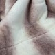 Pătură cu blăniță artificiala Luxury Furr 160x220cm - Roz cu Alb