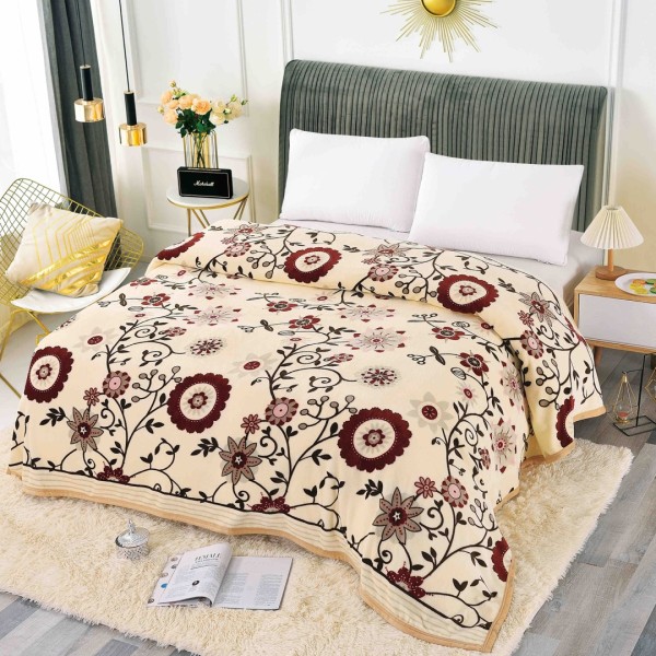 Patura CoCoLiNo, 200x230cm, Jojo Home, Bej, floral [1]