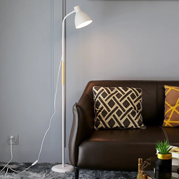 Lampadar Veioza, Model 710, Fix, Otel/Plastic/Polietilenic, Alb, Inaltime 150 Cm [1]