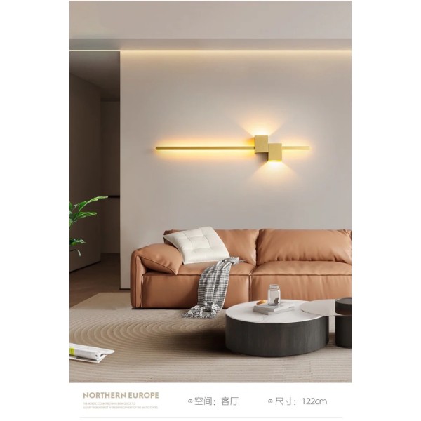 Aplica LED RFAN, Model B118, 3 Tipuri De Lumina, 38W - Gold [1]