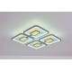 Lustra LED RFAN, Model M025-4, Cu Telecomanda, 3 Tipuri De Lumina Plus Lumina RGB, Intensitate Reglabila, 200W, Gri