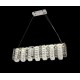 Candelabru LED RFAN, Model 70033-L850, Textura Cristal, Metal, 40W, Argintiu