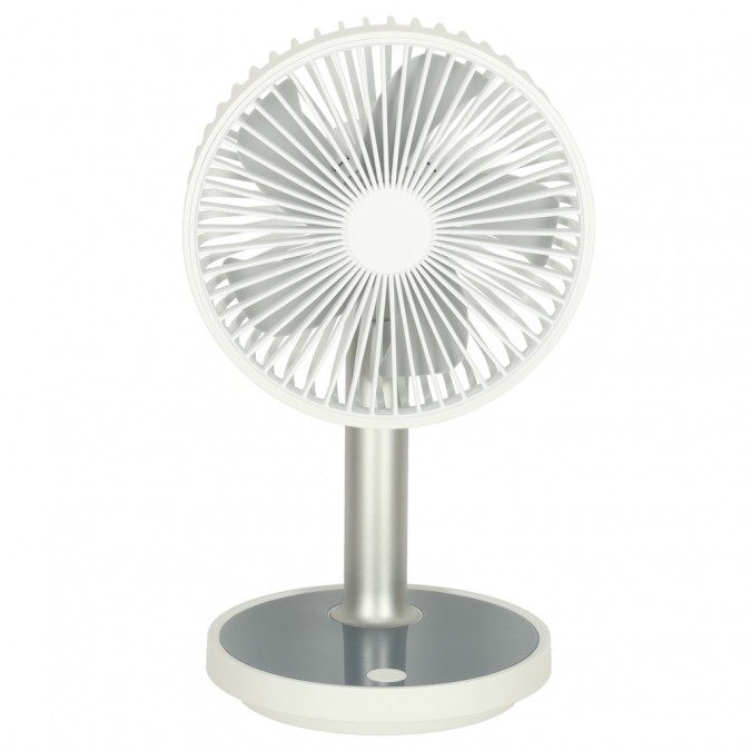 Ventilator de birou fără fir 30cm alb