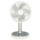 Ventilator de birou fără fir 30cm alb