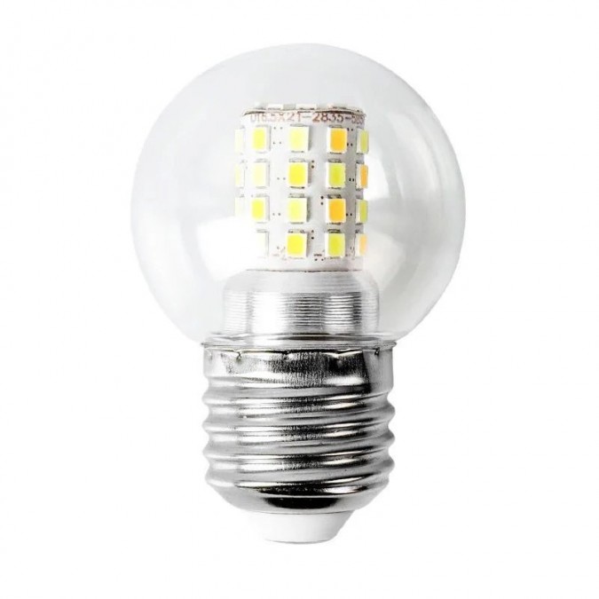 Bec LED RFAN, E27, 3 Tipuri De Lumina, 9W, Transparent