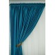 Draperie Blackout 80%, din catifea Bleu - LA COMANDA pe dimensiunile tale