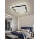 Lustra LED RFAN, Model R9053/S, Cu Telecomanda, 3 Tipuri De Lumina, Intensitate Reglabila, 126W, Negru/Alb