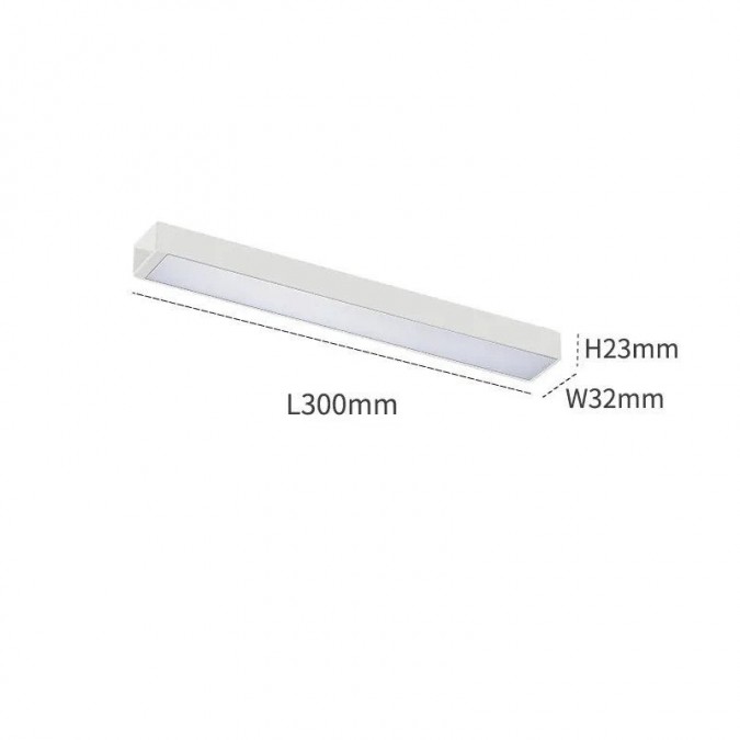 Banda LED, Sina Magnetica Aplicata, Lumina Neutra, 10W, Alb