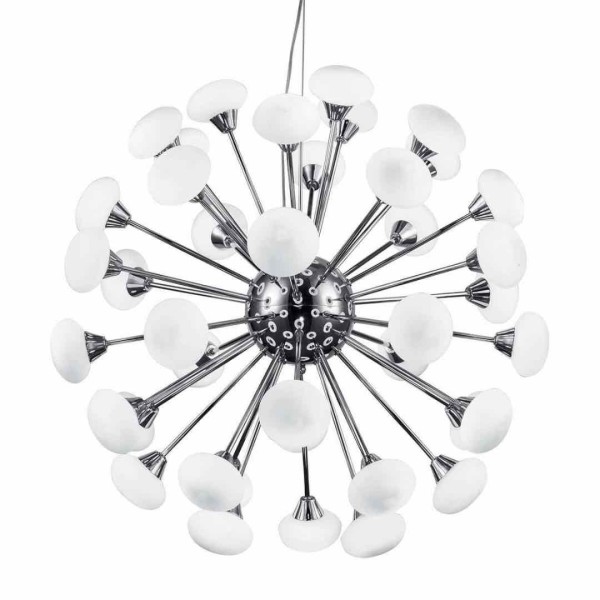 Lustra Tip Pendul RFAN, Cu 42 Abajururi, 42 X G9, Argintiu/Alb [1]