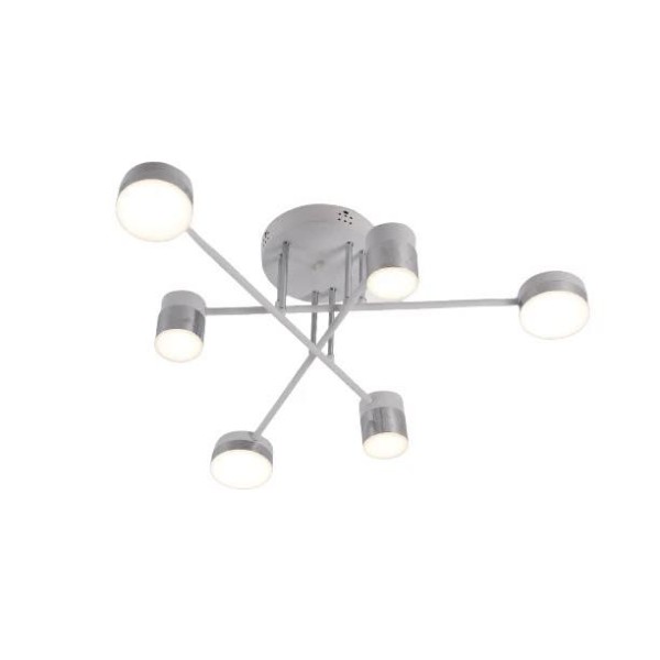 Lustra LED RFAN, Model R9031-6, Cu Telecomanda, 3 Tipuri De Lumina, Intensitate Reglabila, 72W, Alb [1]
