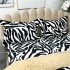 Lenjerie pat dublu, Super Pufoasa COCOLINO cu BLANITA, 4 piese, Alb-Negru, Zebra [8]