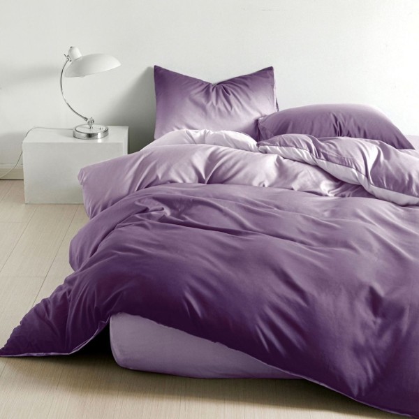 Lenjerie pat 1 PERSOANA, FINET, 4 piese, Mov [1]