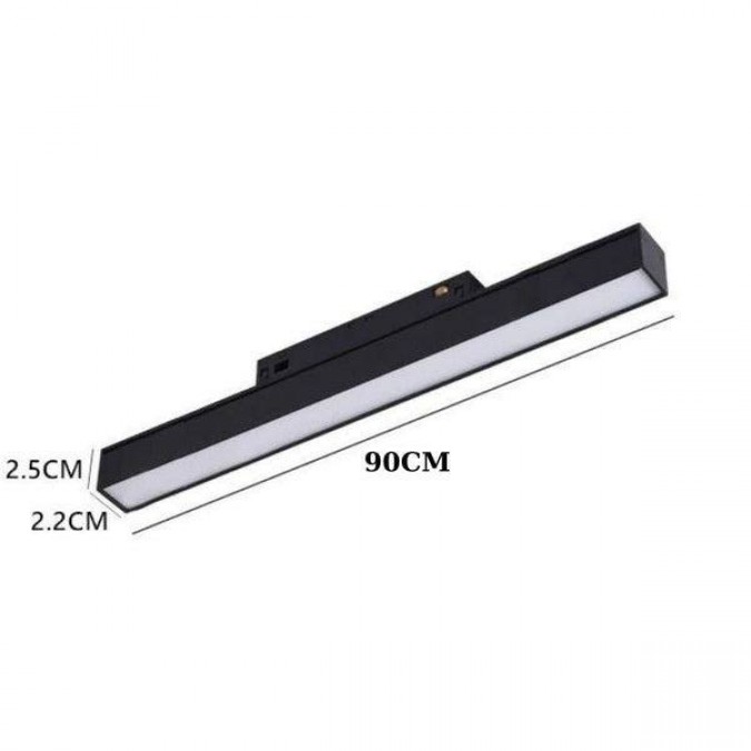 Proiector LED Sina Magnetica Incastrata, Lumina Neutra, 36W, Negru