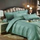 Lenjerie HoReCa, pat dublu, Damasc Finetat Deluxe, 6 piese, Jojo Home,Verde menta