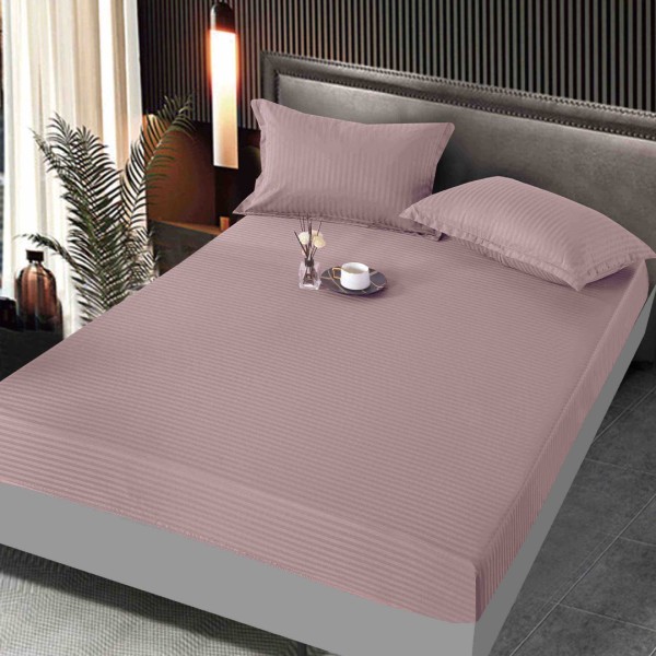 Cearsaf cu elastic, Damasc, 160x200cm, Jojo Home, gri cenusiu [1]