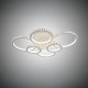 Lustra LED RFAN, Model R9011/6, Cu Telecomanda, 3 Tipuri De Lumina, Intensitate Reglabila, 232W, Alb