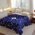 Pătură Super Soft Cocolino, 200x230 cm – Răsfăț absolut în zilele reci, Albastru închis, ploaie de stele [5]