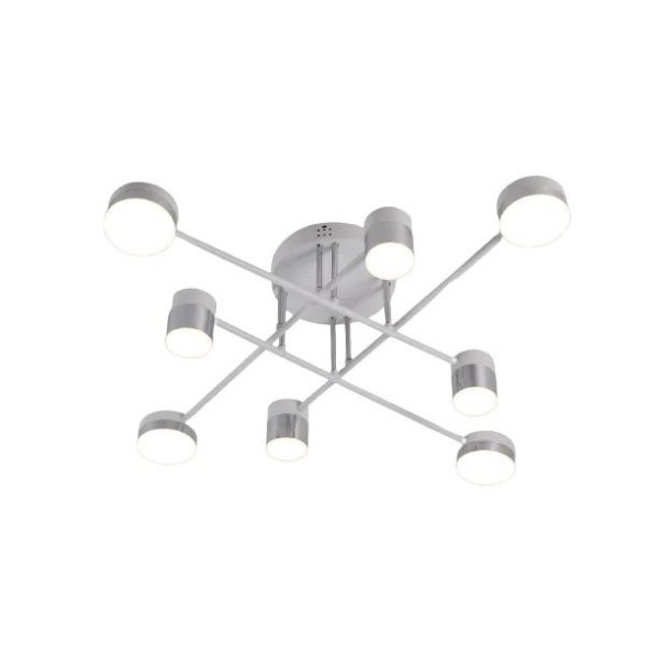 Lustra LED RFAN, Model R9031-8, Cu Telecomanda, 3 Tipuri De Lumina, Intensitate Reglabila, 96W, Alb [1]