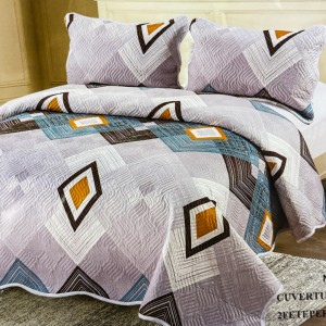 Cuvertură Pat Dublu, 3 Piese, Bumbac 100% Imprimat – Calitate Premium, cu Imprimeu Durabil, cod CSA-CV16 Cuvertură Pat Dublu, 3 Piese, Bumbac 100% Imprimat – Calitate Premium, cu Imprimeu Durabil, cod CSA-CV16