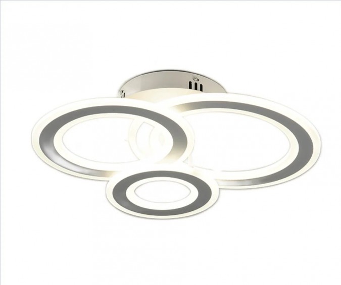 Lustra LED RFAN Model M978-3C Cu Telecomanda 3 Tipuri De Lumina Intensitate Reglabila 178W Alb