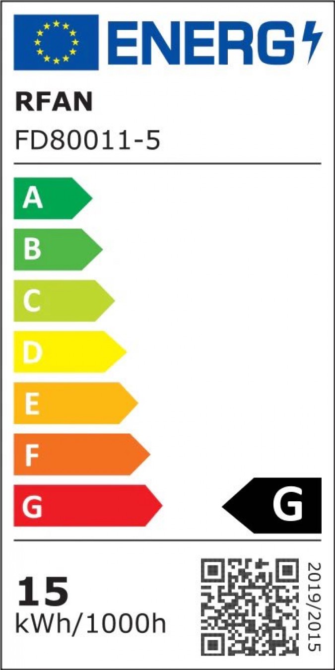 Lustra LED RFAN, Model FD80011/5, Cu Telecomanda, 3 Tipuri De Lumina, Intensitate Reglabila, 75W, Negru/Auriu