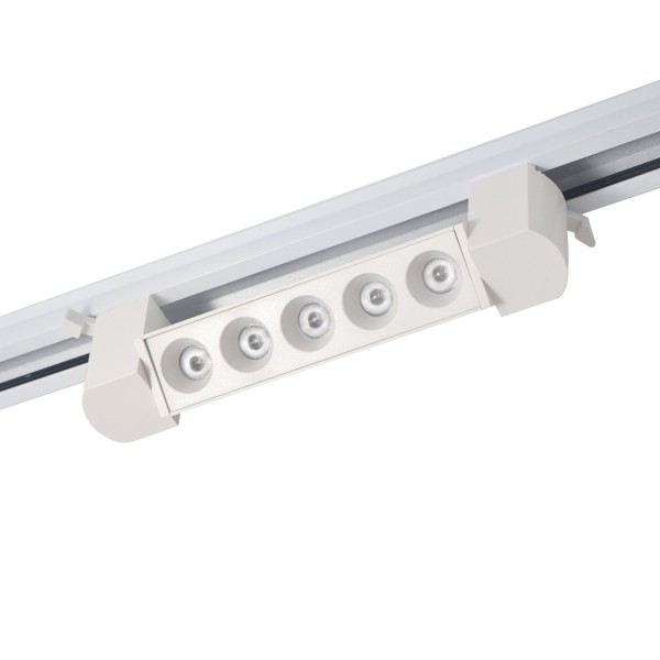 Proiector LED RFAN, Tip Grila, 10W, 4000K Lumina Neutra, Directionabil Pe Sina Monofazata, Alb [1]
