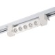 Proiector LED RFAN, Tip Grila, 10W, 4000K Lumina Neutra, Directionabil Pe Sina Monofazata, Alb