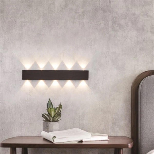 Aplica LED RFAN, Model C20990/600, 3 Tipuri De Lumina, 15W+14W, Negru [1]