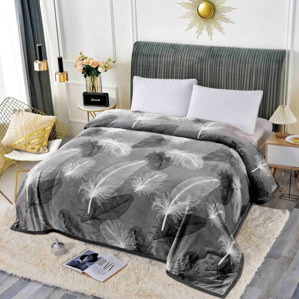 Patura CoCoLiNo, 200x230cm, Jojo Home, Gri, pene [1]