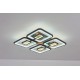 Lustra LED RFAN, Model M025-4, Cu Telecomanda, 3 Tipuri De Lumina Plus Lumina RGB, Intensitate Reglabila, 200W, Negru