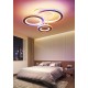 Lustra LED RFAN, Model M600/1+1+1, Cu Telecomanda, 3 Tipuri De Lumina Plus Lumina RGB, Intensitate Reglabila, 96W, Alb