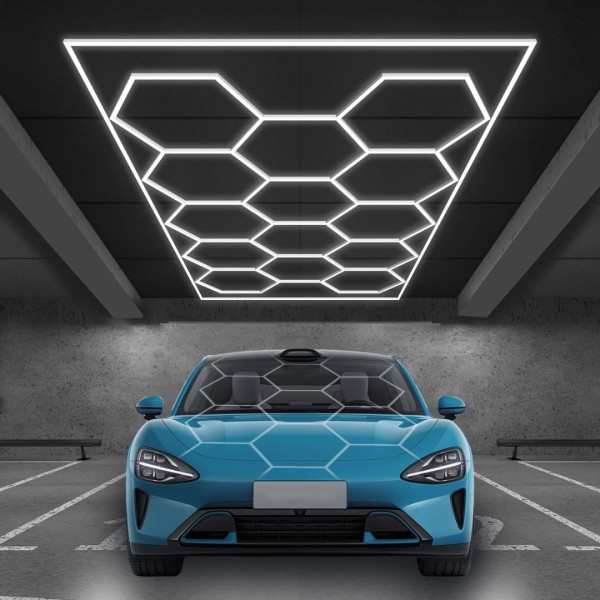 HoneyComb LED RFAN, 14 X Hexagon, Lumina Rece, 6500K, 672W [1]