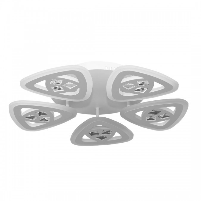 Lustra LED RFAN, Model C12/5, Cu Telecomanda, 3 Tipuri De Lumina, Intensitate Reglabila, 100W, Alb