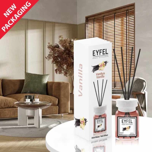 Eyfel odorizant de camera cu bete 120ml, Vanilla (Vanilie) [1]