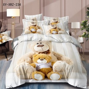 Lenjerie de Pat Dublu, Finet, 6 piese, Imprimeu 3D Digital Realist, Exact ca in Poza – Culori Durabile, Vopsea Skin-Friendly si intretinere Usoara, Alb, Bej, ursuleti Lenjerie de Pat Dublu, Finet, 6 piese, Imprimeu 3D Digital Realist, Exact ca in Poza – Culori Durabile, Vopsea Skin-Friendly si intretinere Usoara, Alb, Bej, ursuleti