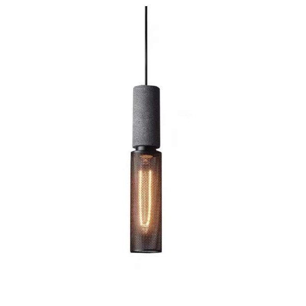 Pendul RFAN, Model 4855-1, 1 X E27, Cu Abajur, Inaltime Reglabila, Negru [1]