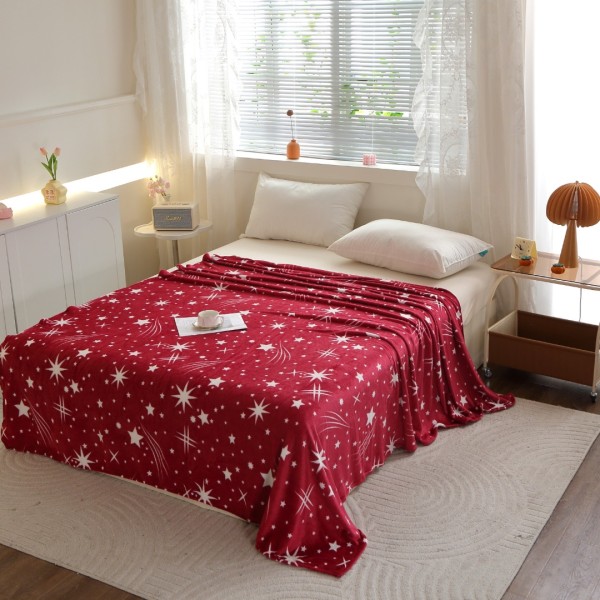 Pătură Super Soft Cocolino, 200x230 cm – Răsfăț absolut în zilele reci, Grena, ploaie de stele [1]