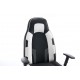 Scaun de Gaming, WF-6049, Negru/Alb