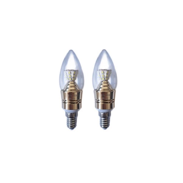 Set 2 X Becuri LED RFAN, E14, Lumina Calda, 3000K, 7W [1]