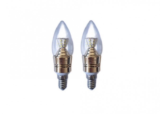 Set 2 X Becuri LED RFAN E14 Lumina Calda 3000K 7W