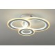 Lustra LED RFAN, Model M978-3C, Cu Telecomanda, 3 Tipuri De Lumina, Intensitate Reglabila, 178W, Alb