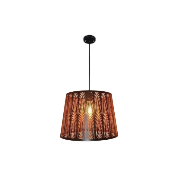Pendul RFAN, Model C358/1, Cu Abajur, 1 X E27, Inaltime Reglabila, Negru [1]