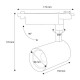 Proiector LED RFAN, Model B72 WH, 30W, 4000K Lumina Neutra, 3420lm, Directionabil pe Sina Monofazata, Alb