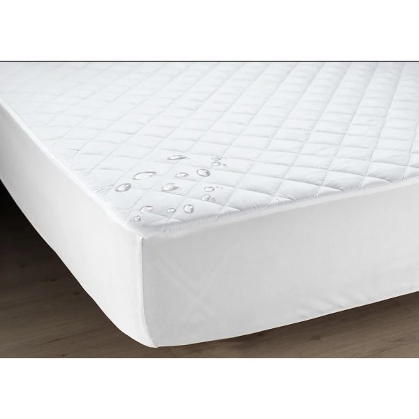 Protectie matlasata ultrasonic imperial/impermeabila cu bordura. 90x200cm, alb, Ralex Pucioasa [1]